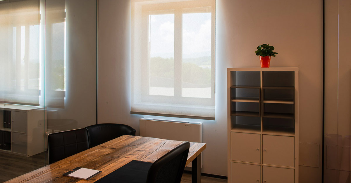 Modular Offices? Choose Roll-ups Blinds