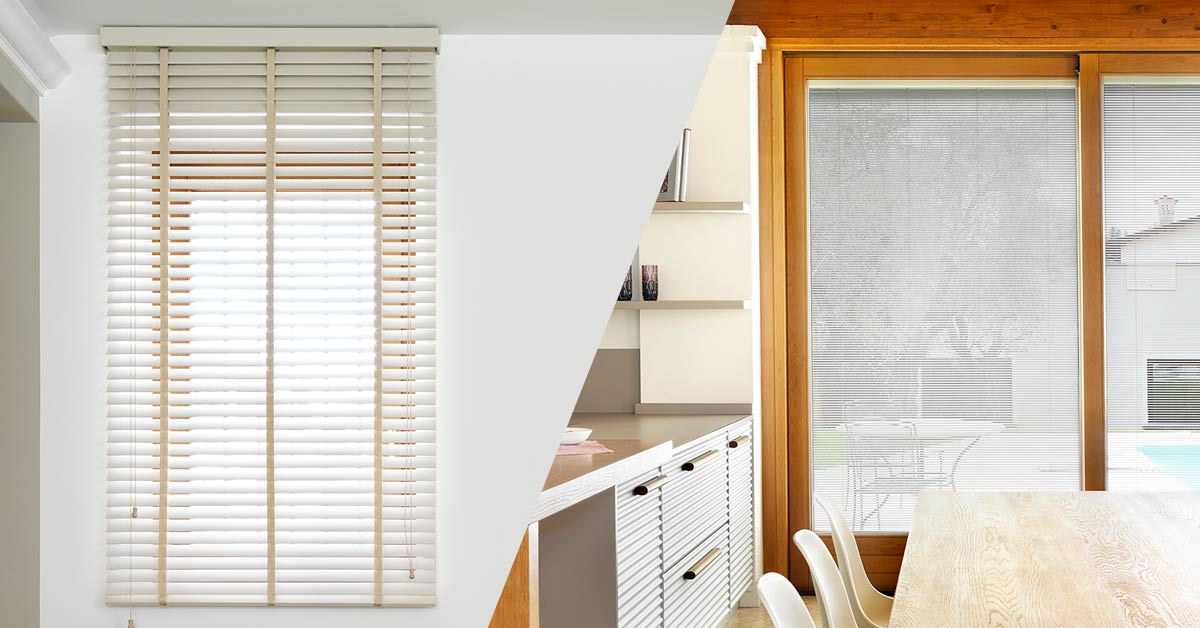 Venetian blinds and double glazing Venetian blinds: between design and technology