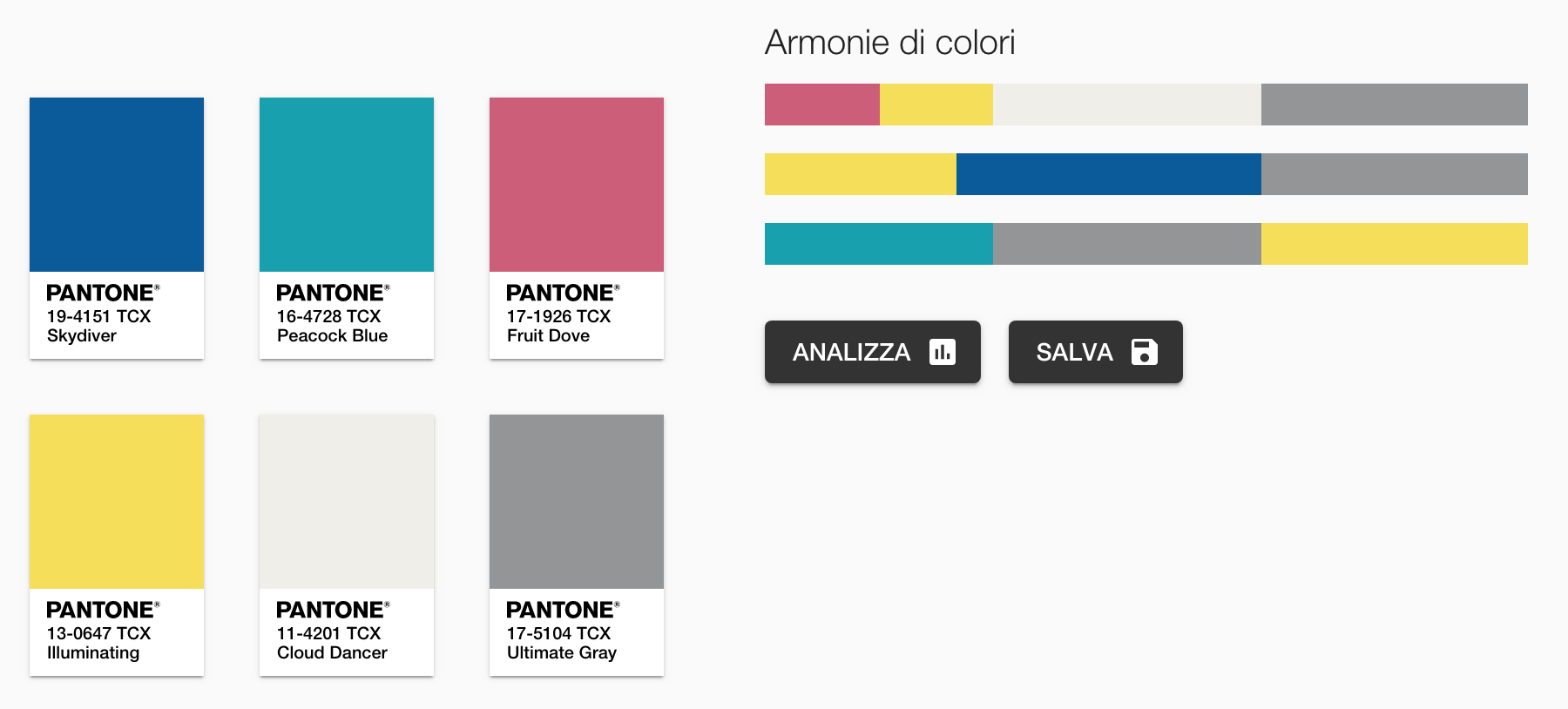 Pantone color of the year 2021 - Palette Aviary