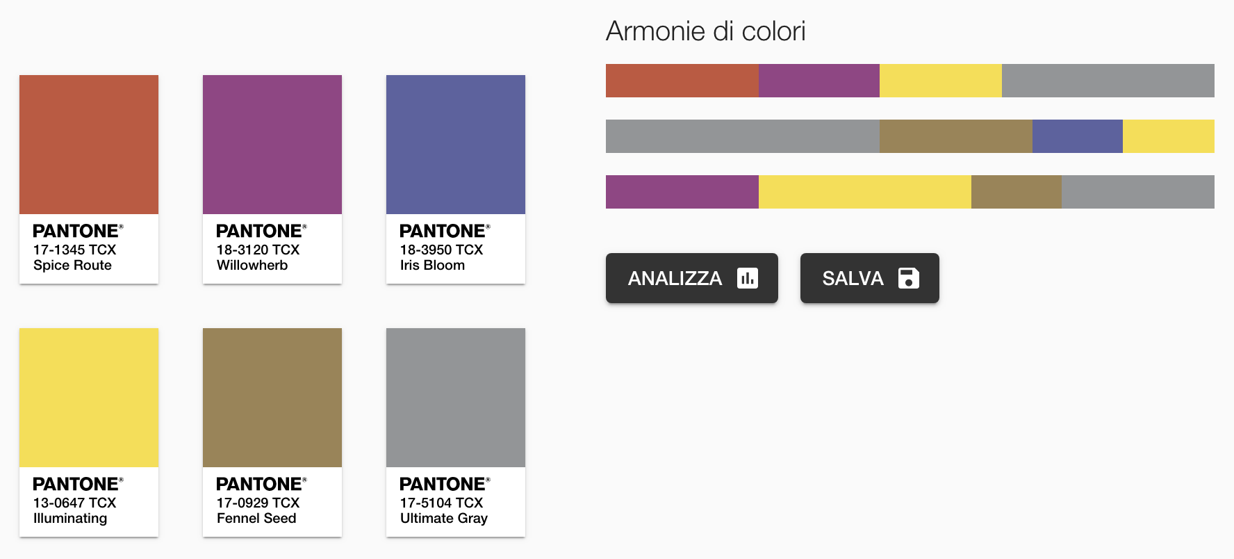 Pantone color of the year 2021 - Palette Intrigue